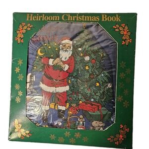 Night Before Christmas Fabric Panel Cloth Heirloom Book Wellington Box
